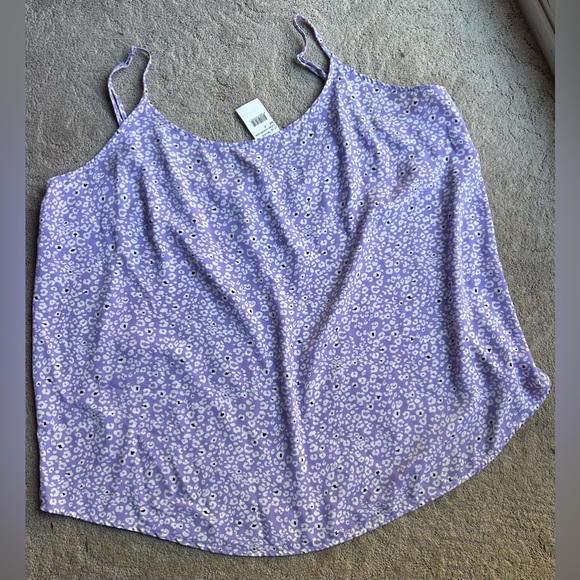 Nordstrom West Key West Kei Lavender Cheetah Spaghetti Strap Camisole SIZE: 3X - Picture 2 of 6